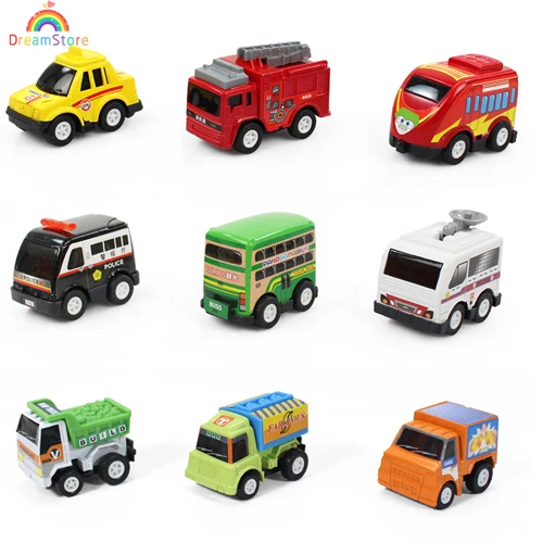 Multicolor Plastic Mini Pull Back Model Car Classic Educational Toys