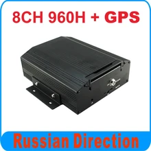 8CH 960H CAR DVR with GPS function, Video resolution up to 960H (960×576)