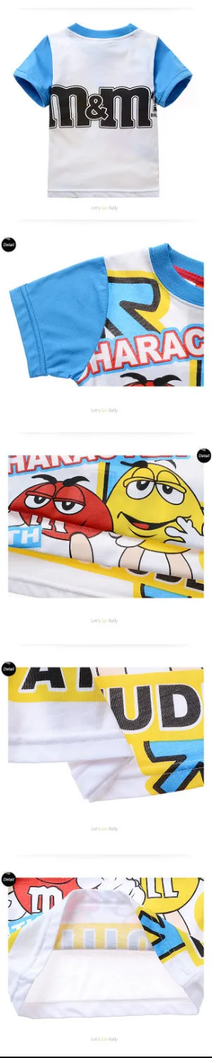 Спортивные Футболки для детей с изображением M&ampM's|top kids|children boykids tops |