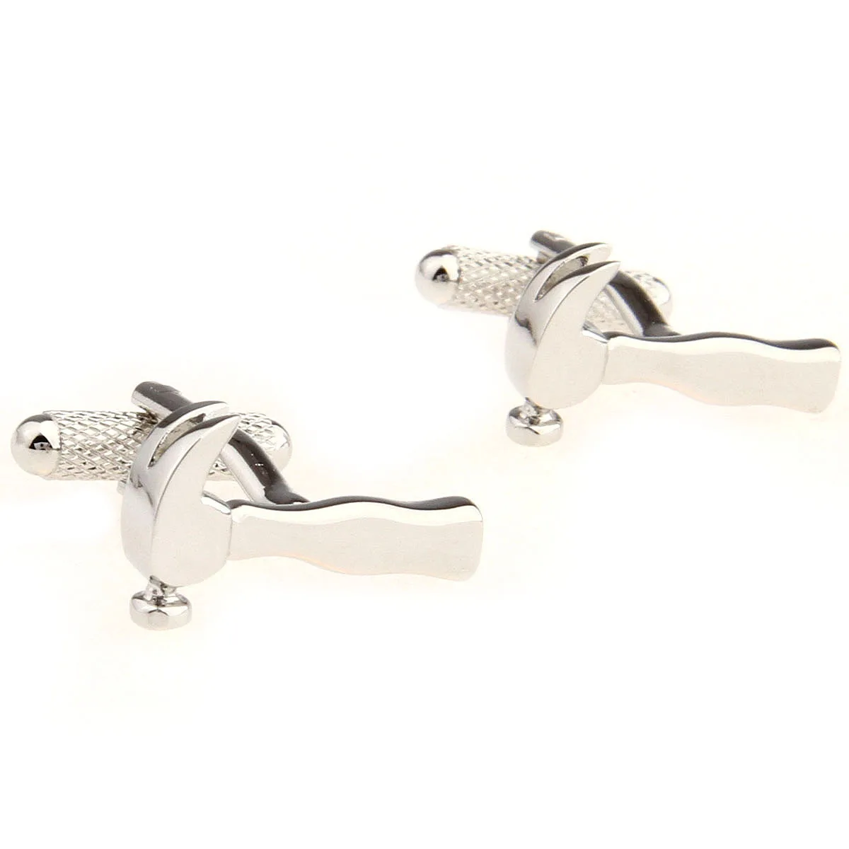Cufflinks wholesale Plain metal iron gustless style male cufflinks nail