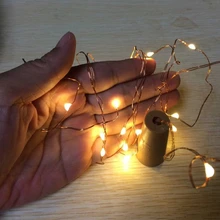 100X2 m 20 светодиодный s медный провод, светодиодный светильник, водонепроницаемая Праздничная подсветка для сказочной рождественской елки, украшения для свадебной вечеринки