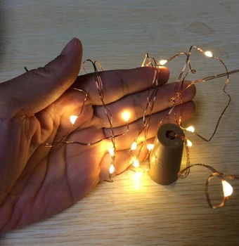

100 X 2m 20 leds Copper Wire LED String lights Waterproof Holiday lighting For Fairy Christmas Tree Wedding Party Decoration