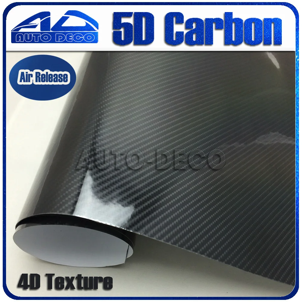Superior Quality Black 5D Carbon 4D Texture Car Wrap Vinyl Film Sticker With 3 Layers For Wrapping Size:152*20m | Автомобили и