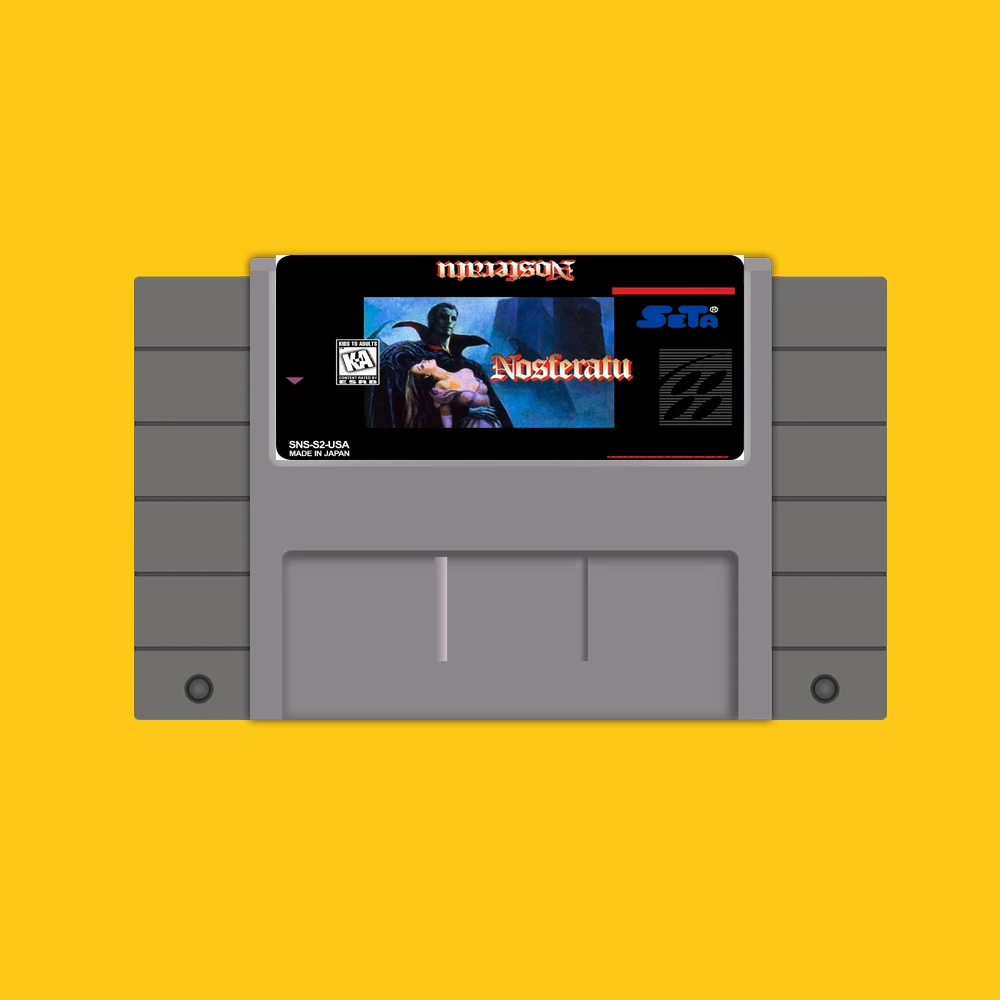 

NOSFERATU 16 Bit Game Card For USA NTSC Game Player
