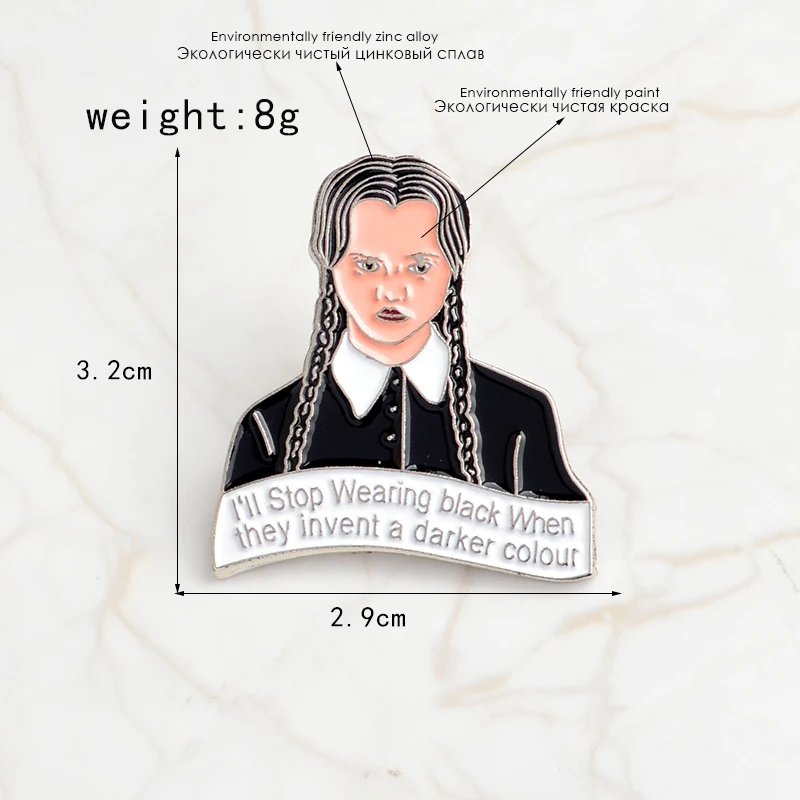 Wednesday-Addams-Hard-enamel-pin-The-Addams-Family-Darker-colour-Brooch-Creative-icons-jewelry-Pin-Button