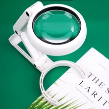 

Handheld Portable Light Illumination Magnifier 5X 11X Magnifier 8 LED Light Magnifier Collapsible USB Direct Charge Magnifier