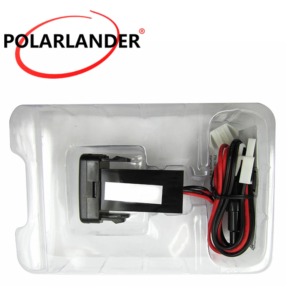 for Toyota Led light Car Charger USB Port socket adapter single USB car charger 5V 2.1A with