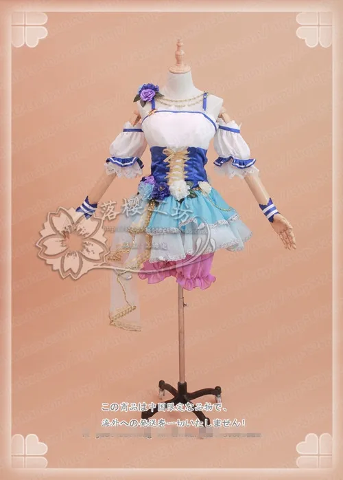 Аниме! LoveLive! Sunshine!Aqours Watanabe You Angel Awakening Idolized Униформа Платье Лолиты Косплей Костюм