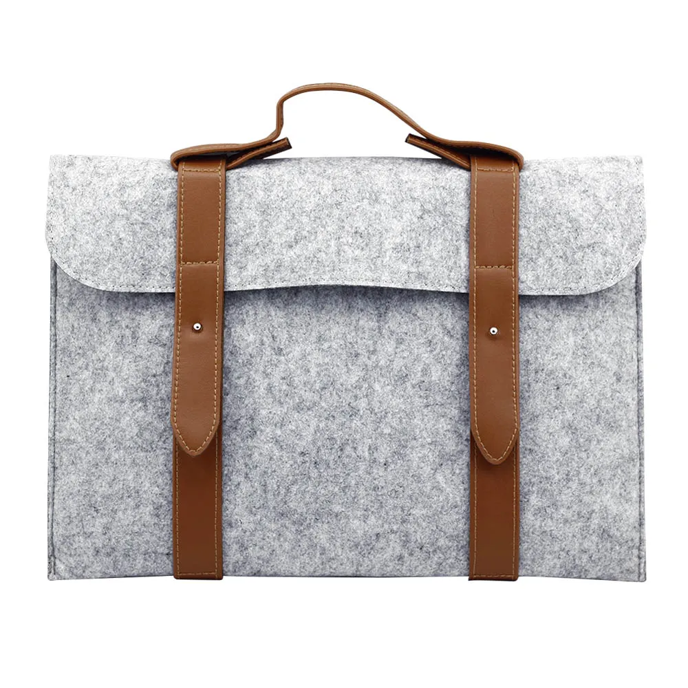 10, 11, 13, 15 дюймов, фетровая сумка для ноутбука, универсальный чехол для ноутбука, ноутбука, сумка мессенджер для Macbook Air Pro retina, сумка - Цвет: Light Gray