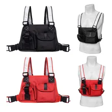 Оксфордская нагрудная сумка, универсальный чехол для переноски радио, для мужчин и женщин, нагрудный карман без рук, тактическая сумка на радиоуправлении, чехол-кобура, держатель для жилета