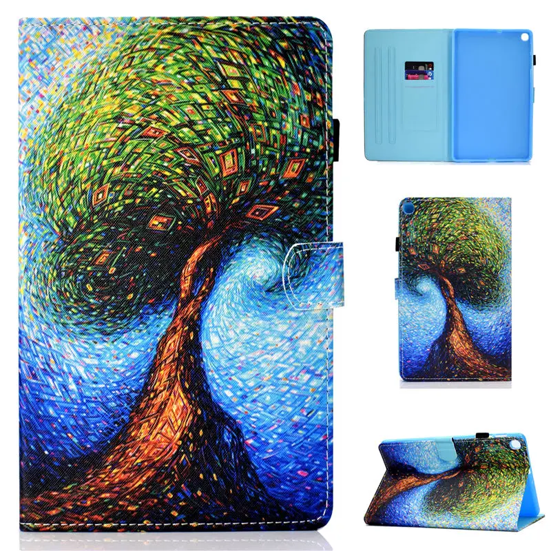 Чехол с мультяшным рисунком для samsung galaxy tab A 8 0 2019 S Pen SM P200 P205 P207 чехол планшета флип