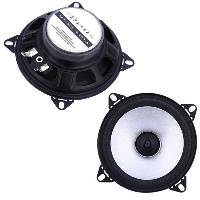 2pcs LaBo  2 Way Car Coaxial Hifi Speaker Vehicle  Full Range Frequency Loudspeaker 4 Inch 60W  Door Auto Audio Music Stereo