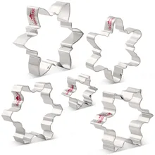 KENIAO зима в форме снежинки для печенья резак набор Рождественские ножи для мастики-5 различных размеров и формы-печенье из нержавеющей стали