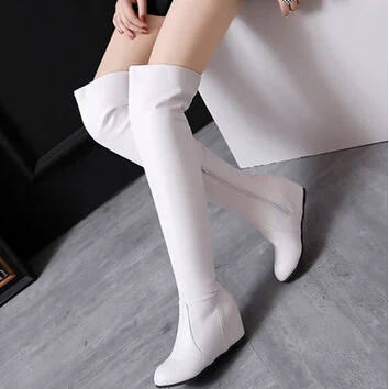 

2016 winter was thin in the new higher level with Ms. boots large size flat jackboot stretch stovepipe boots