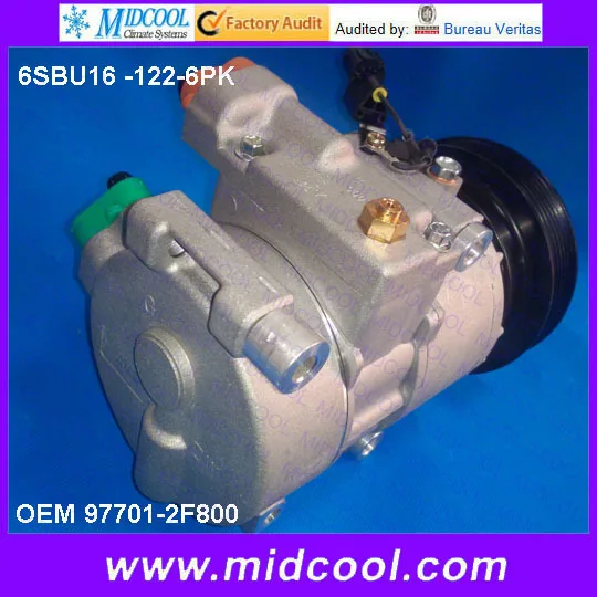 

HIGH QUALITY 5SE12C AUTO A/C COMPRESSOR FOR KIA 977012F800 6SBU16