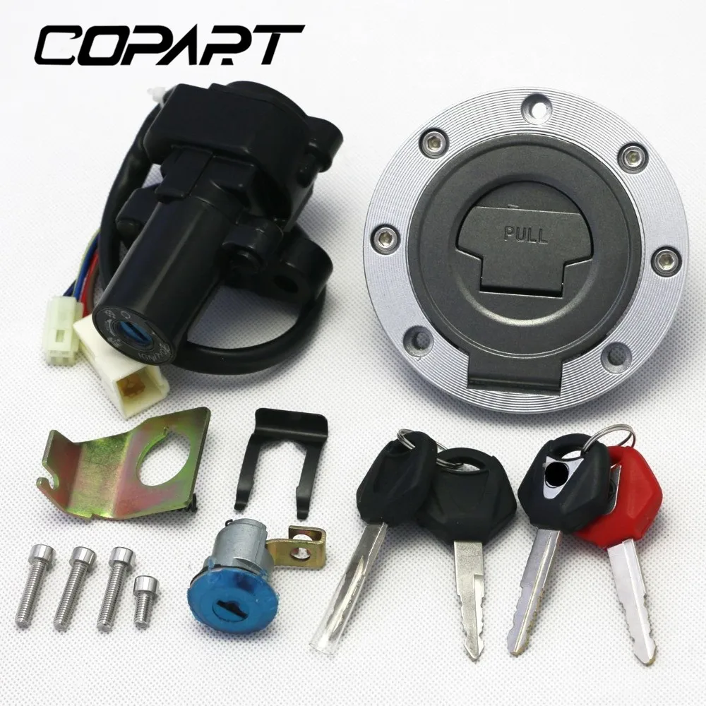 

Ignition Switch Fuel Gas Cap Seat Lock Key Set for Yamaha YZF R1 2002-2003 2007-2010 R6 2004 2006-2009 FJR1300 2001-2010 FZ6