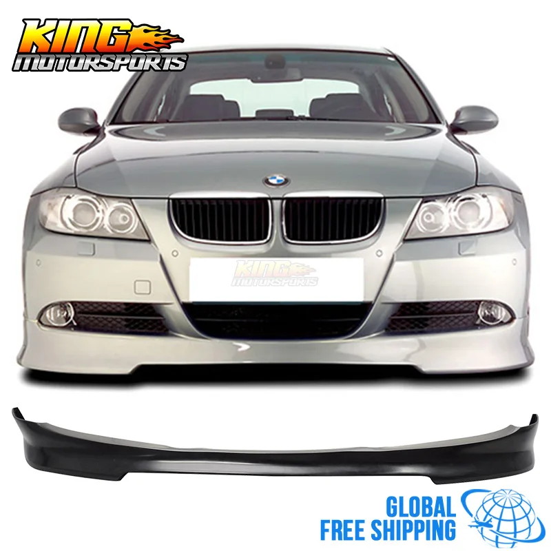 

For 09-12 BMW E90 lCI 4 Door Sedan Front Bumper Lip Spoiler Splitter C Style PU Global Free Shipping Worldwide