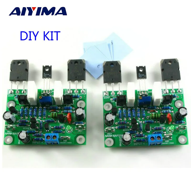 AIYIMA 2 шт. NAIM NAP250 мод стерео аудио усилитель платы Усилитель 80 Вт DIY наборы 15 В 40 в|hifi