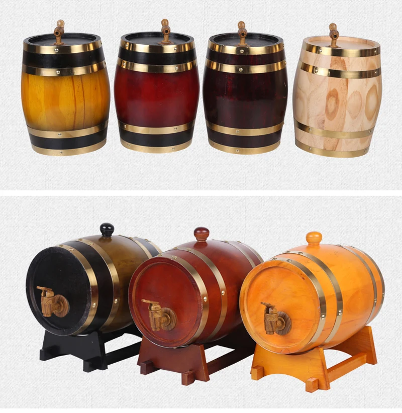 3L Дубовые бочки пивоварения декоративная бочка бочонок ведро Brewage Отель Ресторан