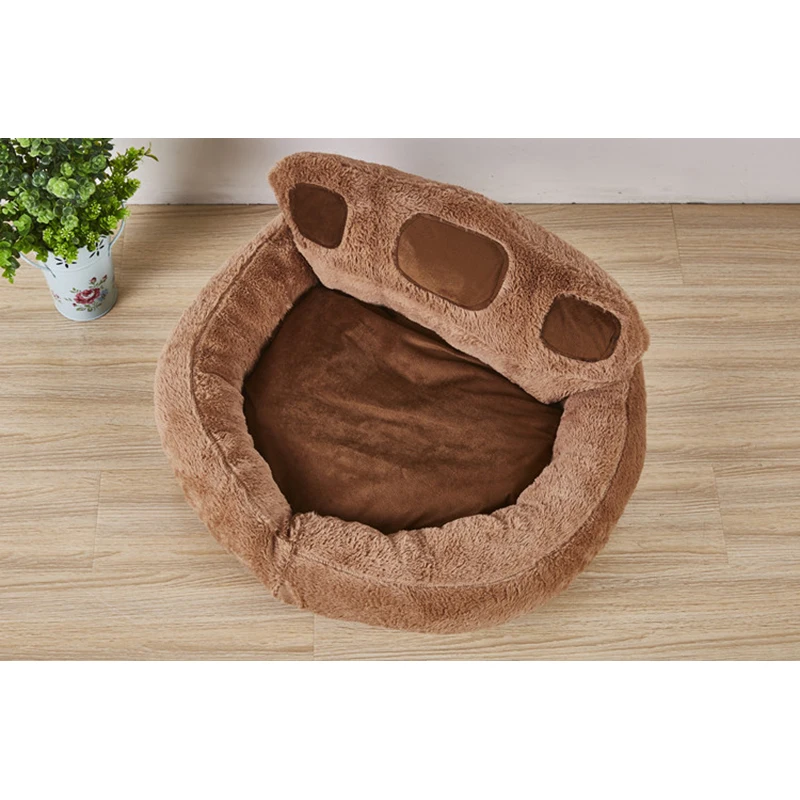 paw shaped dog bed
