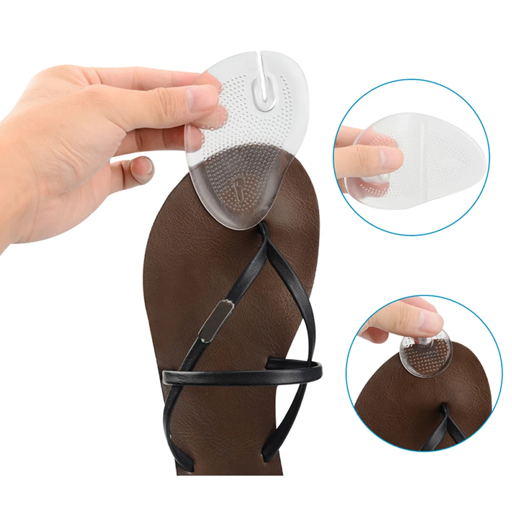 Shoe Insoles Heel Cushion Insole Heel Patch Insole Heel Insoles Toe Pads Forefoot Pads Invisible Flip Flop Sandals Silicone Slip Resistant