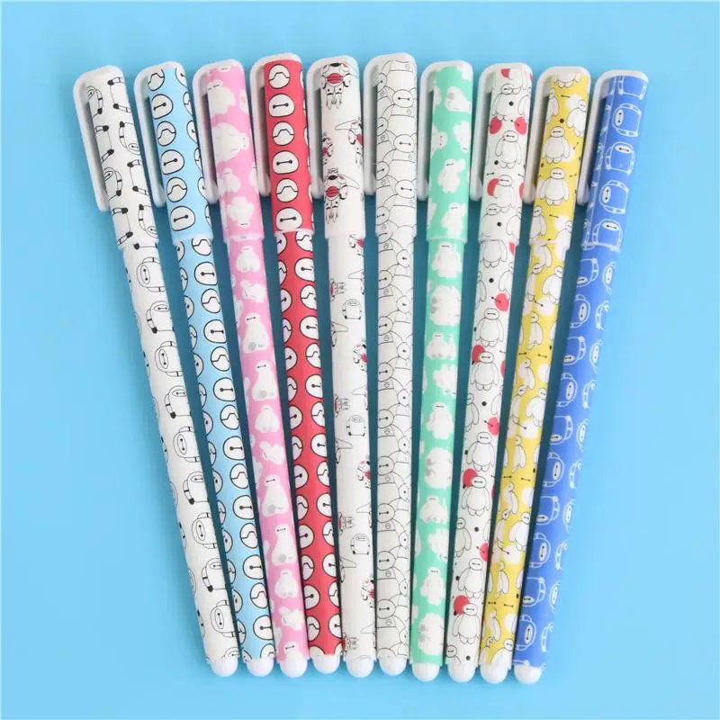 10 шт цветные гелевые кавайные ручки Boligrafos Kawaii Canetas Escolar милые корейские канцелярские принадлежности - Цвет: F