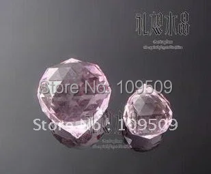 

Free Shipping,20mm Chandelier Crystal Pink Faceted Ball Prism Suncatcher Feng Shui