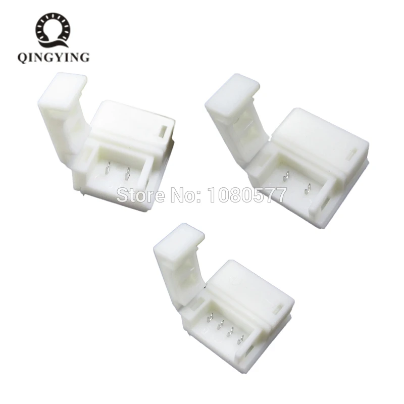 

10PCS 8mm 2pin 10mm 4 pin Quick LED Strip Connectors IP65 Waterproof for 3528 5050 Single RGB Color LED Strip Light Free solder