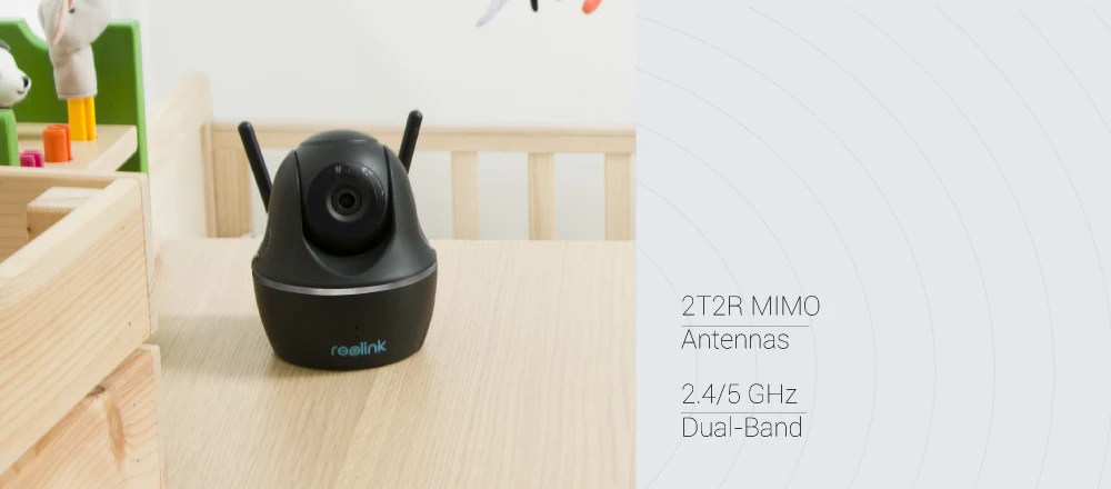 Reolink C2 Super HD 4MP радионяня 3x Optcial Zoom 2,4G/5G WiFi камера с Pan& Tilt Мини домашняя ip-камера наблюдения