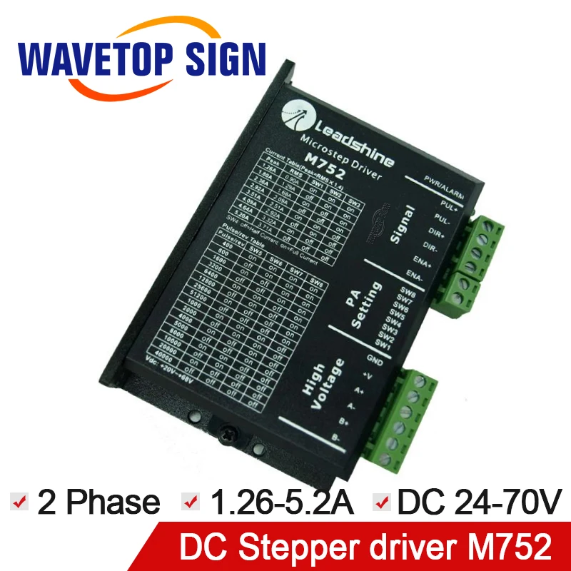 

2Phase Stepper Motor Driver M752 24-70VDC for Engraver Controller Machine