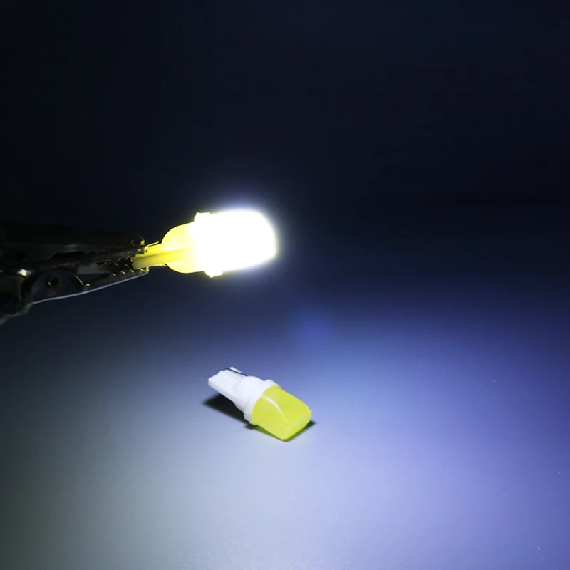 Hlxg 2 шт. T10 COB W5W 168 LED белый интерьер автомобиля клиновидный дверной инструмент