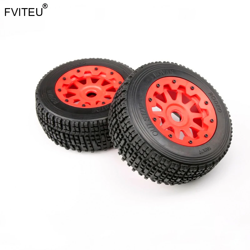 

Complete Rubber Front Wheel Tires kits with Nylon Wheel Hub for 1/5 HPI BAJA 5SC Rovan King Motor
