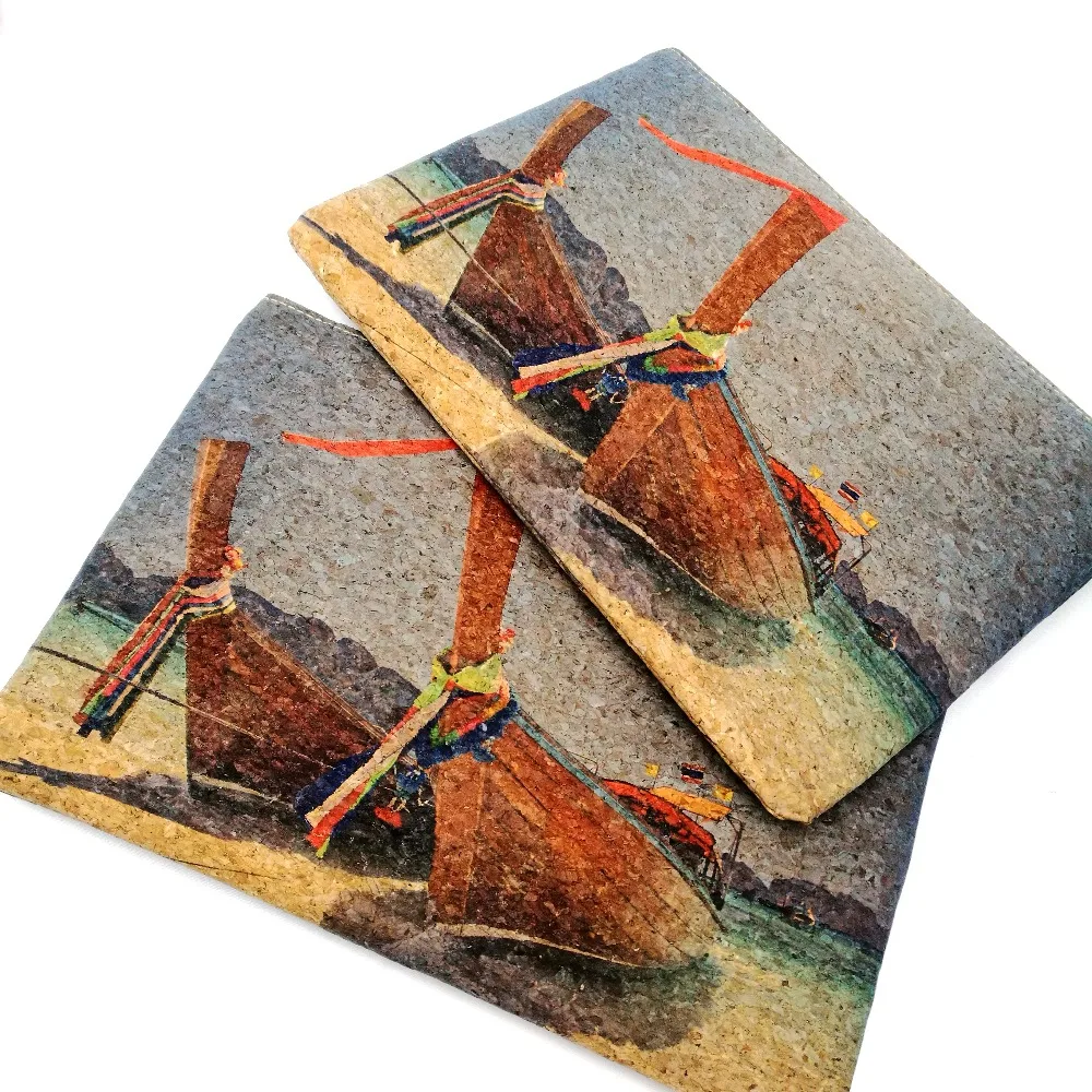 Natural Portugal Cork Handbag Clutch Sea Beach Boat Bags Wooden Purse