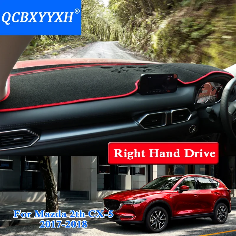 QCBXYYXH для Mazda CX-5 2017-2018 правый руль приборной панели Коврик защитный подкладке Photophobism площадку подушка тени стайлинга автомобилей