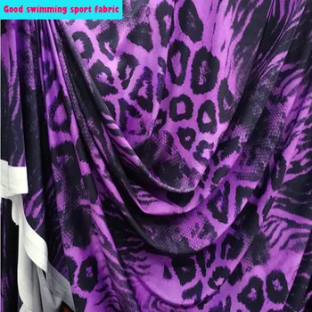 

Good Sexy Swimming Fabric Leopar/ Zebra Printed Spandex/nylon Knitted Fabric 4 Side Stretch Fabric DIY Sewing Tight Sportswear