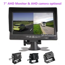Горячие Новые 7 дюймов ips 2 с разделенным экраном 1024*600 AHD автомобильный монитор Автомобильный видеорегистратор DVR или AHD фронтальная камера/камеры заднего вида по желанию