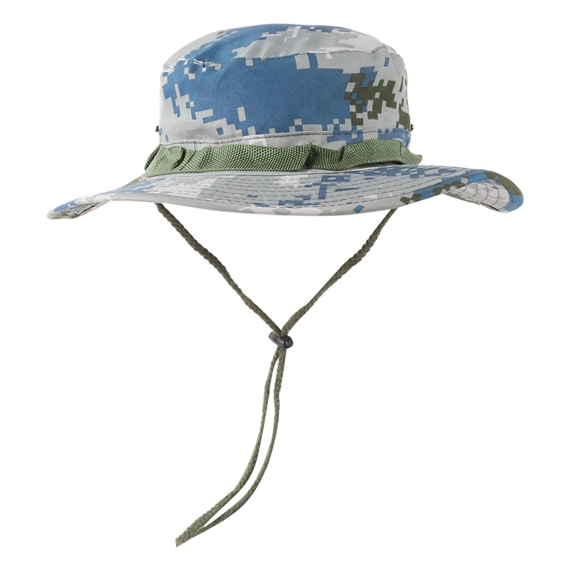 Ведро охотничья шляпа Повседневный стиль Регулируемая складываемая Складная Солнцезащитная шляпа из смесового хлопка рыболовная солнцезащитная Кепка с ремешком для подбородка