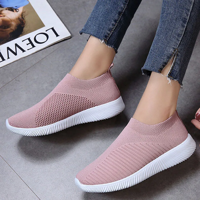 

Tangnest 2019 New Spring Platform Flats Women Shallow Walking Shoes Breathable Mesh Solid Round Toe Lady Soft Footwear XWD7155