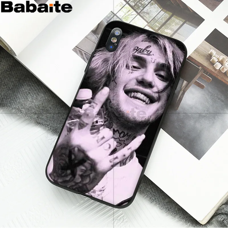 Babaite Lil Peep Lil Bo Peep узор ТПУ Мягкие аксессуары для телефонов Чехол для Apple iPhone 8 7 6 6S Plus X XS MAX 5 5S SE XR - Цвет: 1