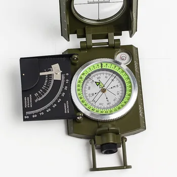 

High-end compass with scale Level/slope meter with light and magnifier