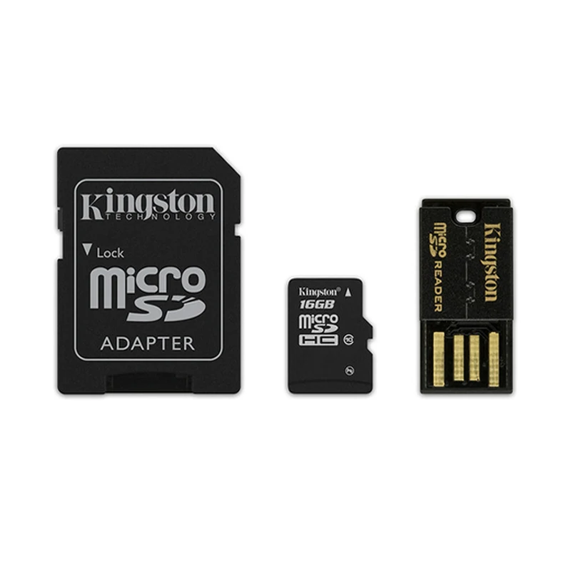 Kingston technology 16 ГБ Multi Kit, 16 ГБ MicroSDHC, Clase 10, Flash, 10 МБ/с. S, Negro Tarjetas de memoria