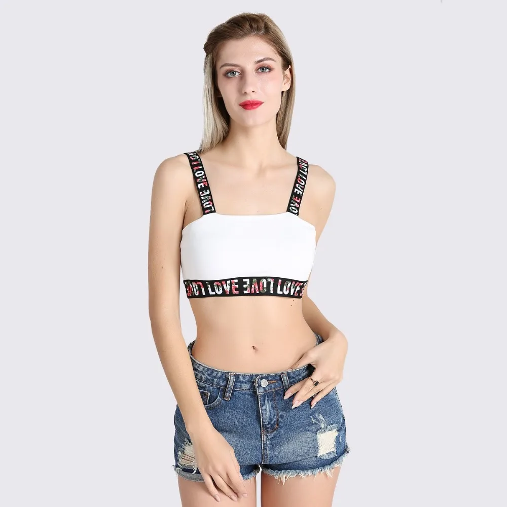 Summer Women Sexy Black White Crop Top Female Sleeveless