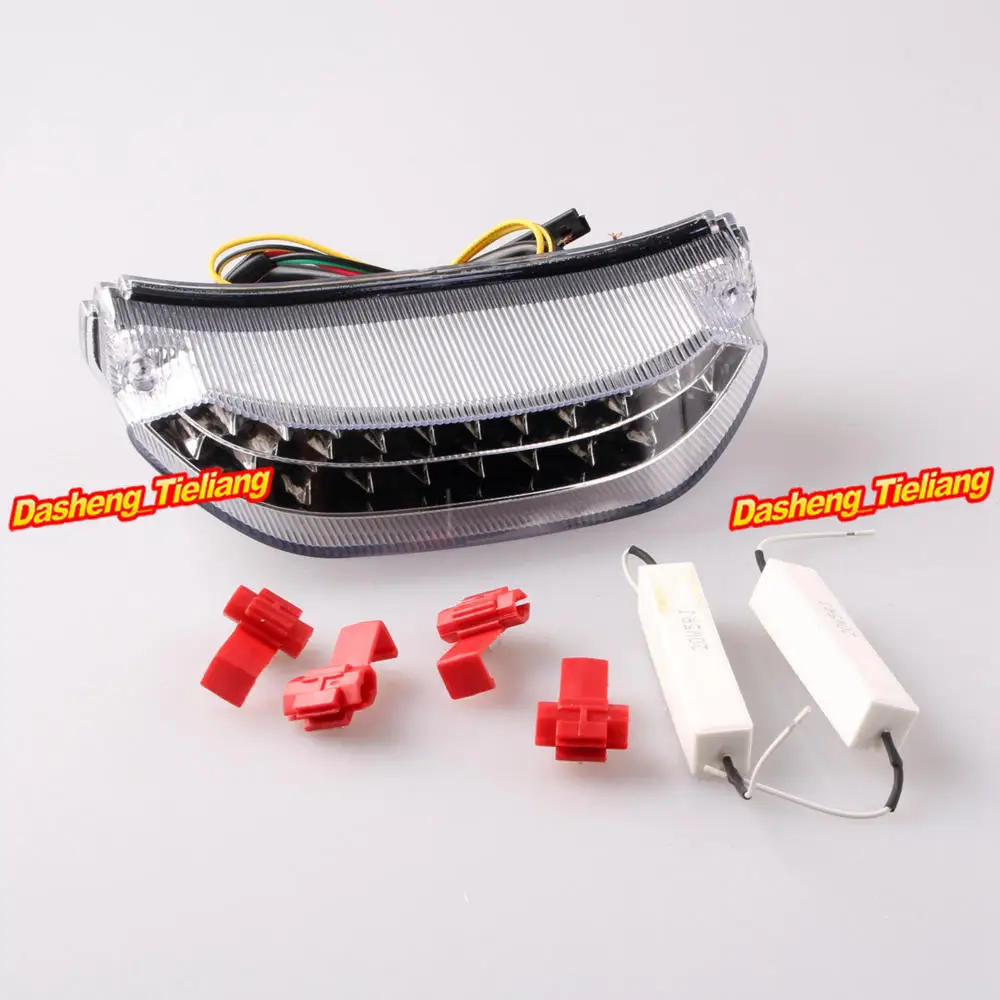 

e-Mark Motorcycle Integrated LED Taillight Turn Signals Tail Light For Honda CBR600RR CBR 600 RR 2013 2014 Clear