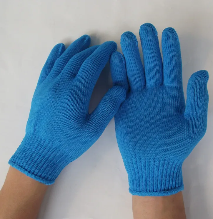 Free shipping 6pairs Quality Nylon knitted working safety producting gloves for gardening labr protecting in color blue | Инструменты