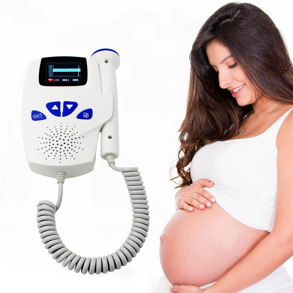 

AF-706 Fetal Doppler Detector TFT Color Display Portable Ultrasound Baby Doppler Heart Beat Rate Monitor without Batteries