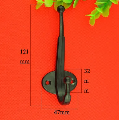 Hardware accessories Zinc alloy Cloth Hooks Vintage Black Wall Hook Hanger For Bathroom &amp home storage | Обустройство дома