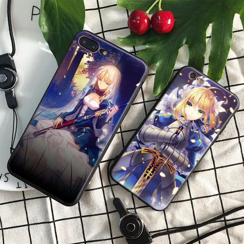 

Fate Zero Stay Night Saber Cover Shell Soft Silicone Tpu Phone Case For Apple iPhone 5 5s Se 6 6s 7 8 Plus X XR XS MAX