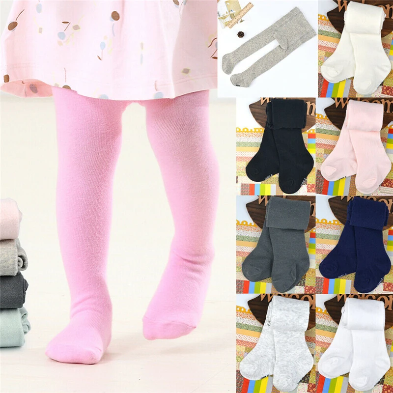 

Newest Newborn Baby Girl Cotton Tight Pantyhose Autumn Warm Solid Stretchy Tights Stocking For Baby Kids Stockings Meisje 0-24M