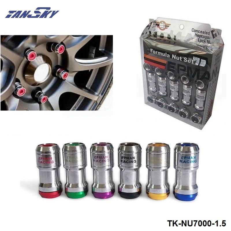 M12 X1.5 AUTHENTIC EPMAN ACORN RIM Racing Lug Wheel Nuts Screw 20PCS CAR For Toyota TK-NU7000-1.5