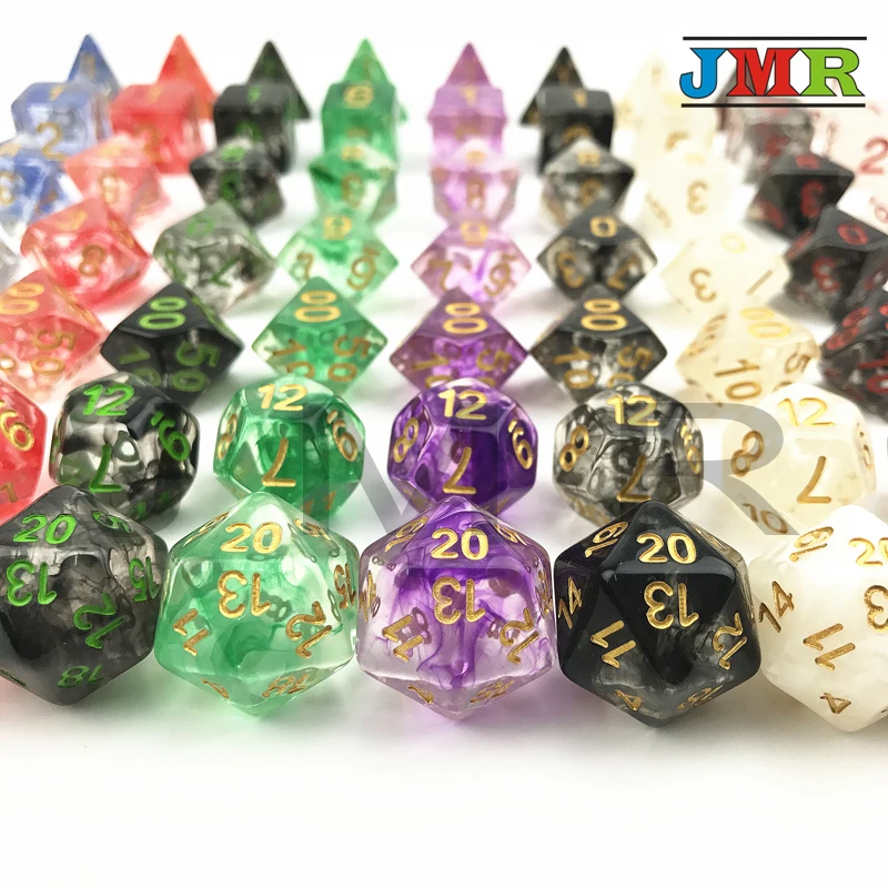 7 unids/set Juegos De Mesa datos conjunto De D4-D20 Dados poliédricos para Rpg De mazmorras y dragones Dados Juegos para los dados de blanco dados 7 unids/set Juegos De Mesa datos conjunto De D4-D20 Dados poliédricos para Rpg De mazmorras y dragones Dados Juegos para los dados de blanco dados